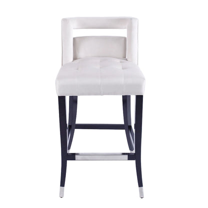 Suede Velvet Barstool with nailheads Dining Room Chair