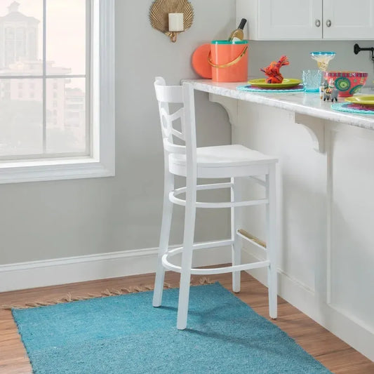 Talyn White Barstool (Set of 2)