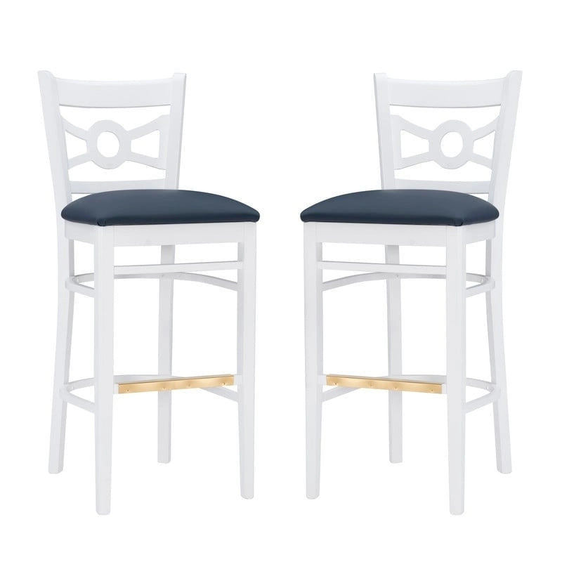 Talyn White Barstool (Set of 2)