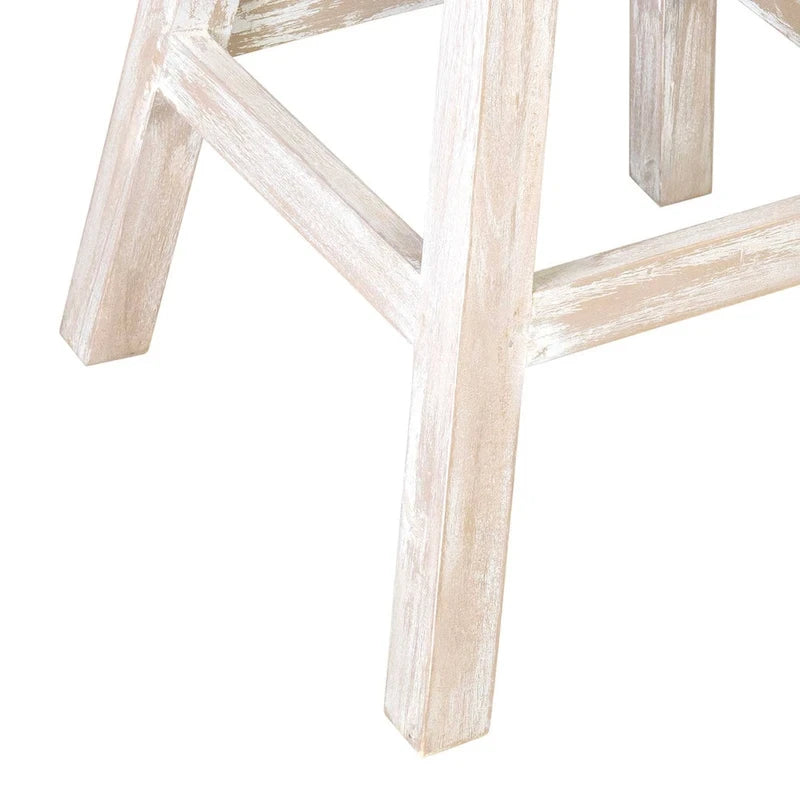 White Coconut Shell Swivel Counter Stool by East at Main