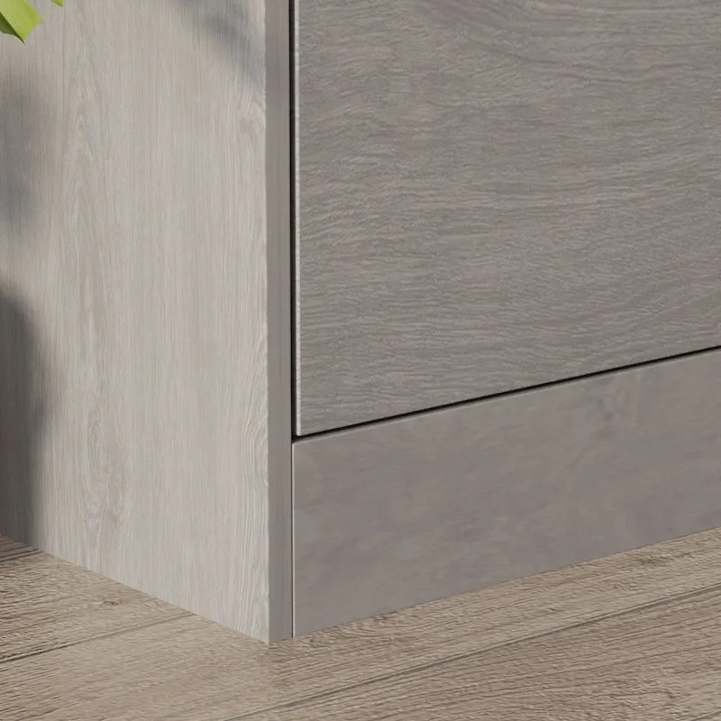 Modern Shoe Storage Cabinet for Entryway, 2 Tier Floor Shoes Cabinet