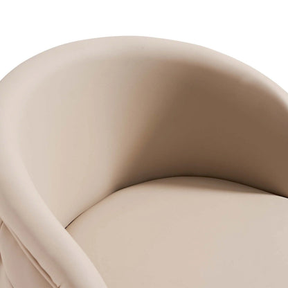 Khaki PU Bar Stool Adjustable Height and Swivel for Kitchens Bars Restaurants and Cafes