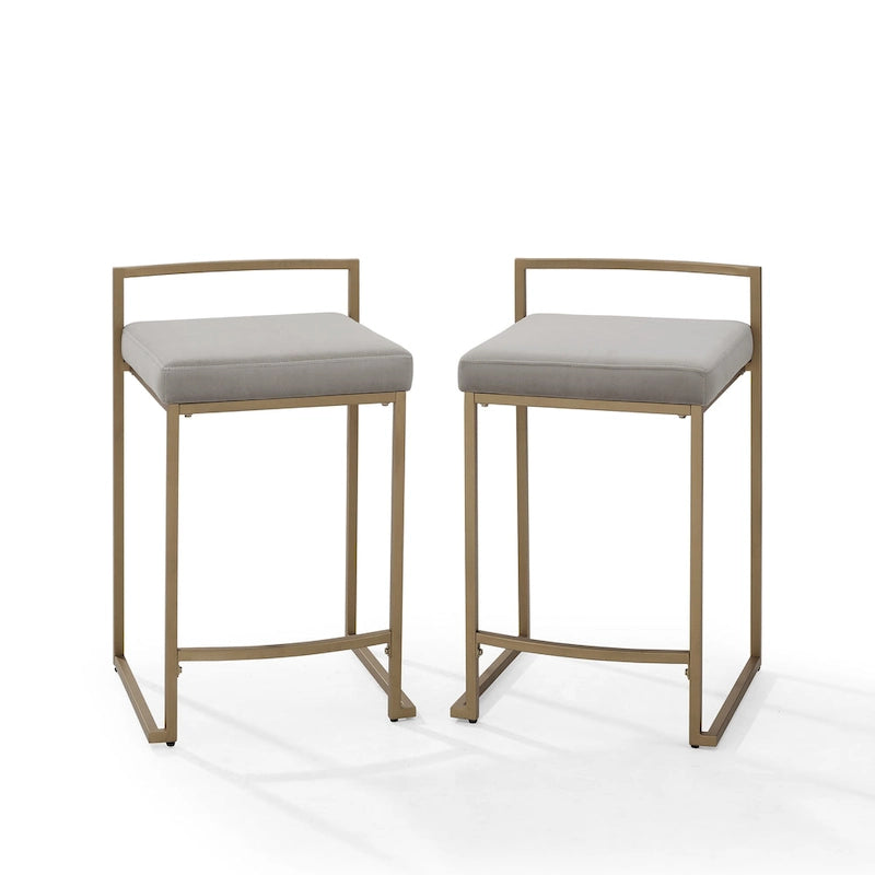 Crosley Harlowe 2Pc Counter Stool Set - 18.75d x 17.5W x 28h