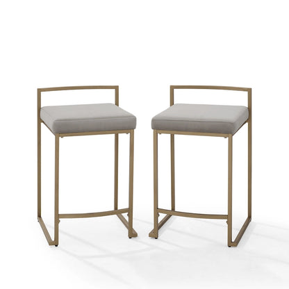 Crosley Harlowe 2Pc Counter Stool Set - 18.75d x 17.5W x 28h