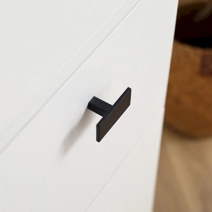 Vanity Table with Lighted Mirror and 3 Drawers and Storage Cabinet