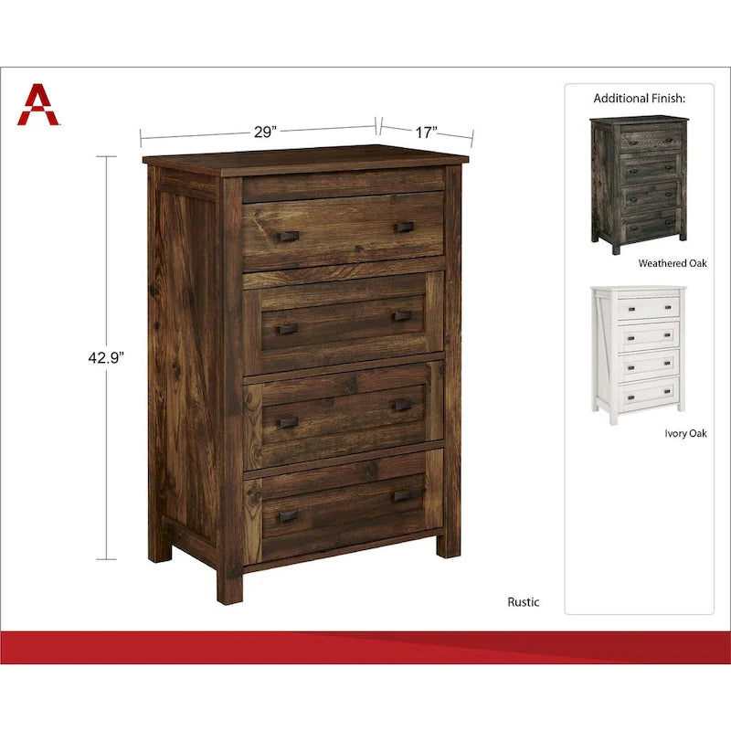 Avenue Greene Becken Ridge 4 Drawer Dresser