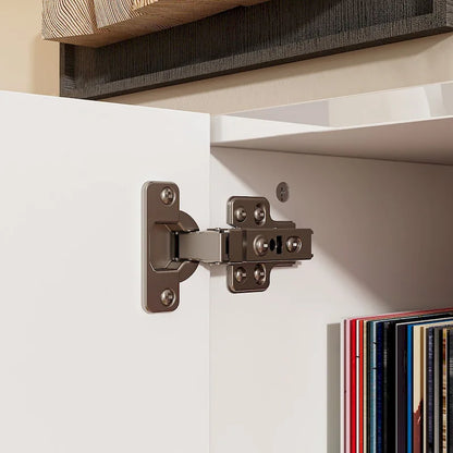 White LED TV Stand 70 TV High Gloss TV Entertainment Center Glass Top