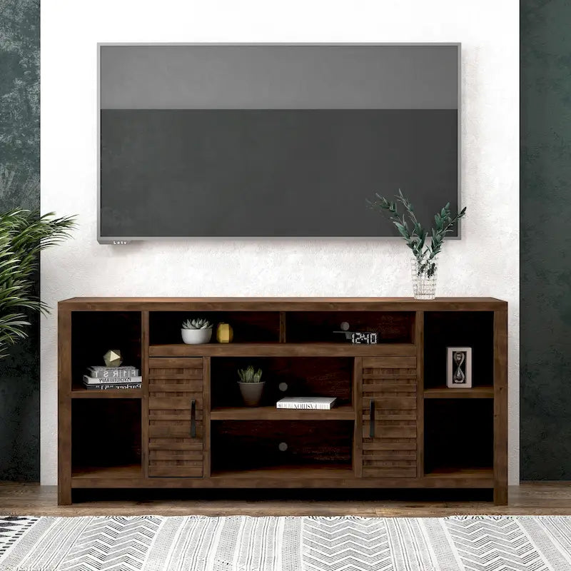 Bridgevine Home Sausalito 74 inch TV Stand Console for TVs up to 85 inches, No Assembly Required