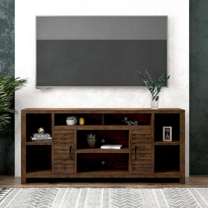 Bridgevine Home Sausalito 74 inch TV Stand Console for TVs up to 85 inches, No Assembly Required