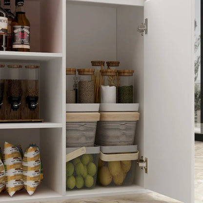 Island Kitchen Table Ding Table with Storage and Dining Function - 82.7W