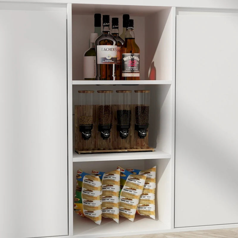 Island Kitchen Table Ding Table with Storage and Dining Function - 82.7W