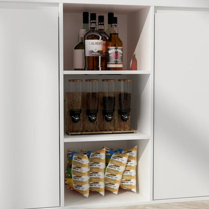 Island Kitchen Table Ding Table with Storage and Dining Function - 82.7W