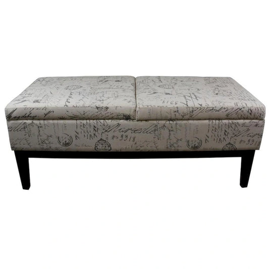 19.5H Old World Dual Lift Storage Bench