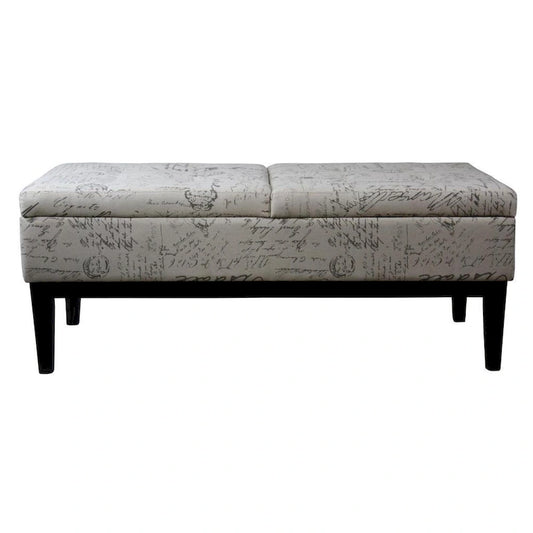 19.5H Old World Dual Lift Storage Bench