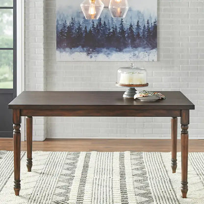 Simple Living Burntwood Dining Table - 29h x 60w x 36d