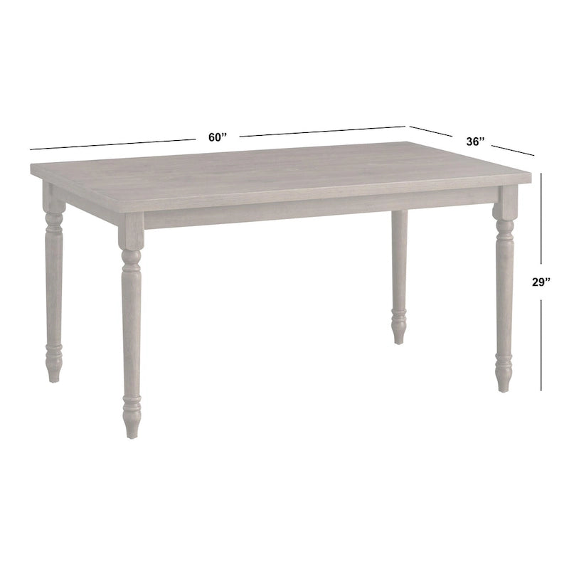 Simple Living Burntwood Dining Table - 29h x 60w x 36d