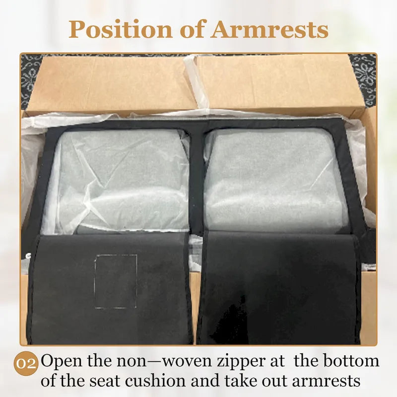 HUIMO Fabric Arm Chair and Loveseat Set