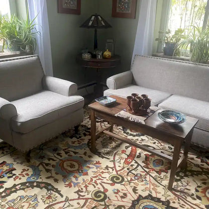 HUIMO Fabric Arm Chair and Loveseat Set