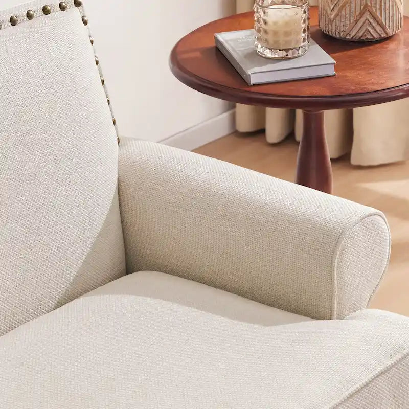 HUIMO Fabric Arm Chair and Loveseat Set
