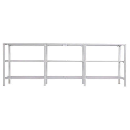 SEI Furniture Liberty Metal and Glass Media TV Stand for TV's up to 68
