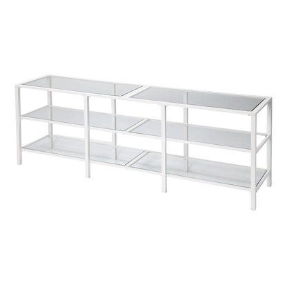 SEI Furniture Liberty Metal and Glass Media TV Stand for TV's up to 68
