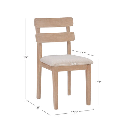 Dolan Solid Wood Farmhouse Dining Side Chair (Set of 2)