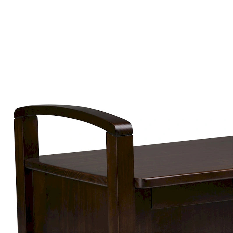 WYNDENHALL Norfolk Solid Wood 44-inch Wide Entryway Storage Bench - 44 Inches wide