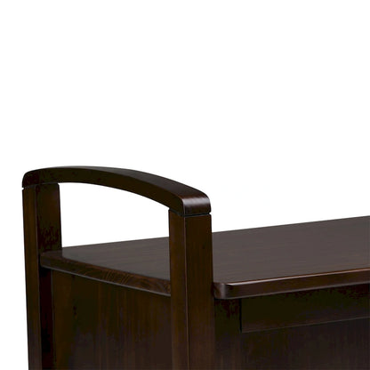 WYNDENHALL Norfolk Solid Wood 44-inch Wide Entryway Storage Bench - 44 Inches wide