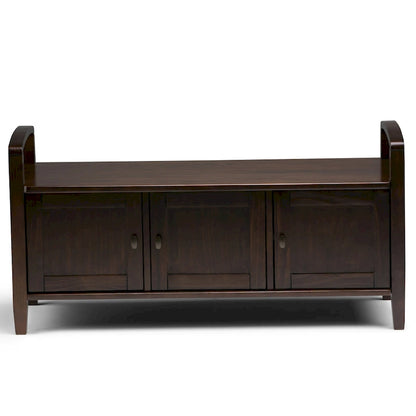 WYNDENHALL Norfolk Solid Wood 44-inch Wide Entryway Storage Bench - 44 Inches wide