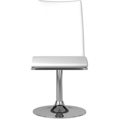 Chrome Base Swivel Dining Chair, Set 2