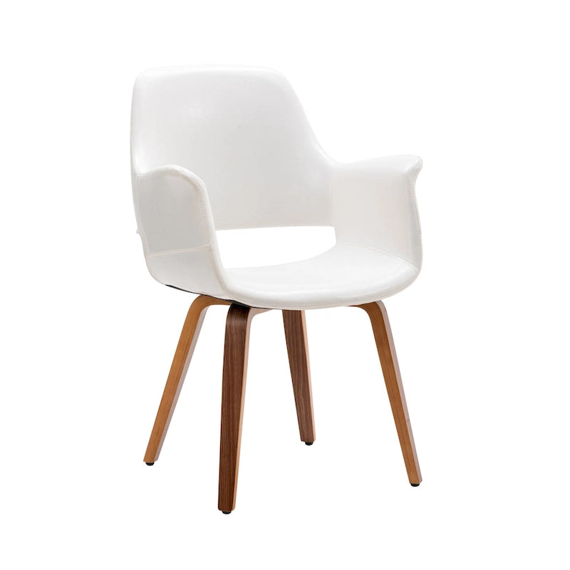 Porthos Home Haro Dining Chairs Set of 2, PU Leather, Bentwood Legs