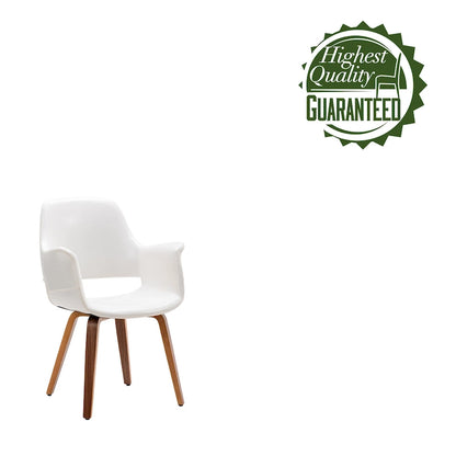 Porthos Home Haro Dining Chairs Set of 2, PU Leather, Bentwood Legs