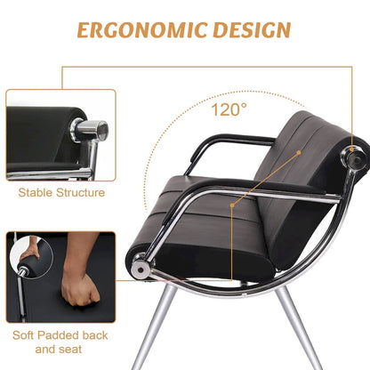 Kinbor Waiting Room Chair Office Chair, Reception Bench Guest Chair for Airport, Office, Salon, Bank, Hospital