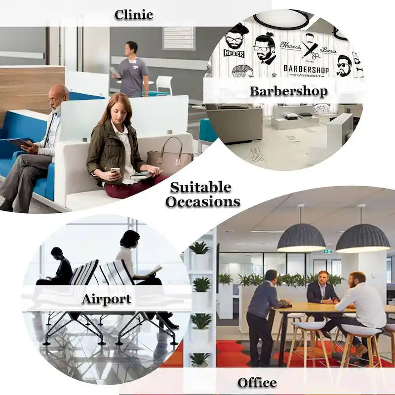 Kinbor Waiting Room Chair Office Chair, Reception Bench Guest Chair for Airport, Office, Salon, Bank, Hospital