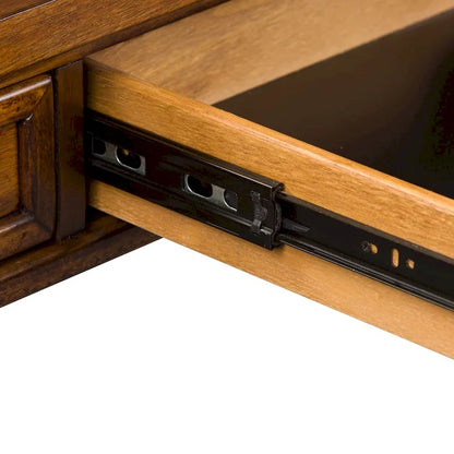 Arlington House Cobblestone Brown Writing Desk