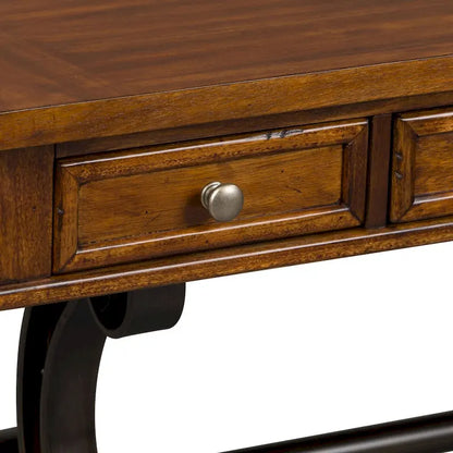 Arlington House Cobblestone Brown Writing Desk