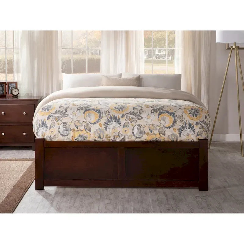 AFI Concord Wood King Platform Bed with Twin XL Trundle