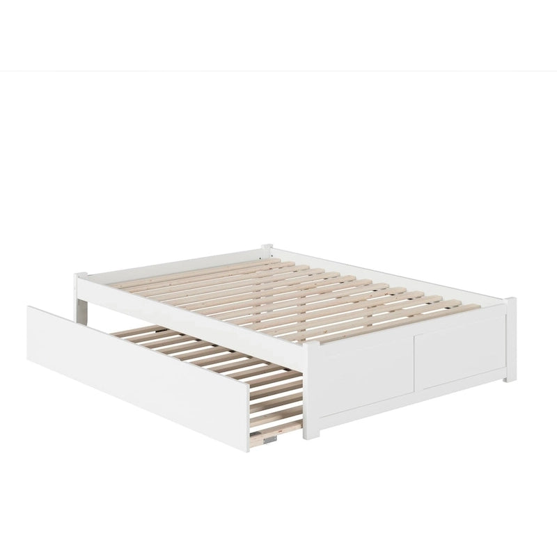 AFI Concord Wood King Platform Bed with Twin XL Trundle