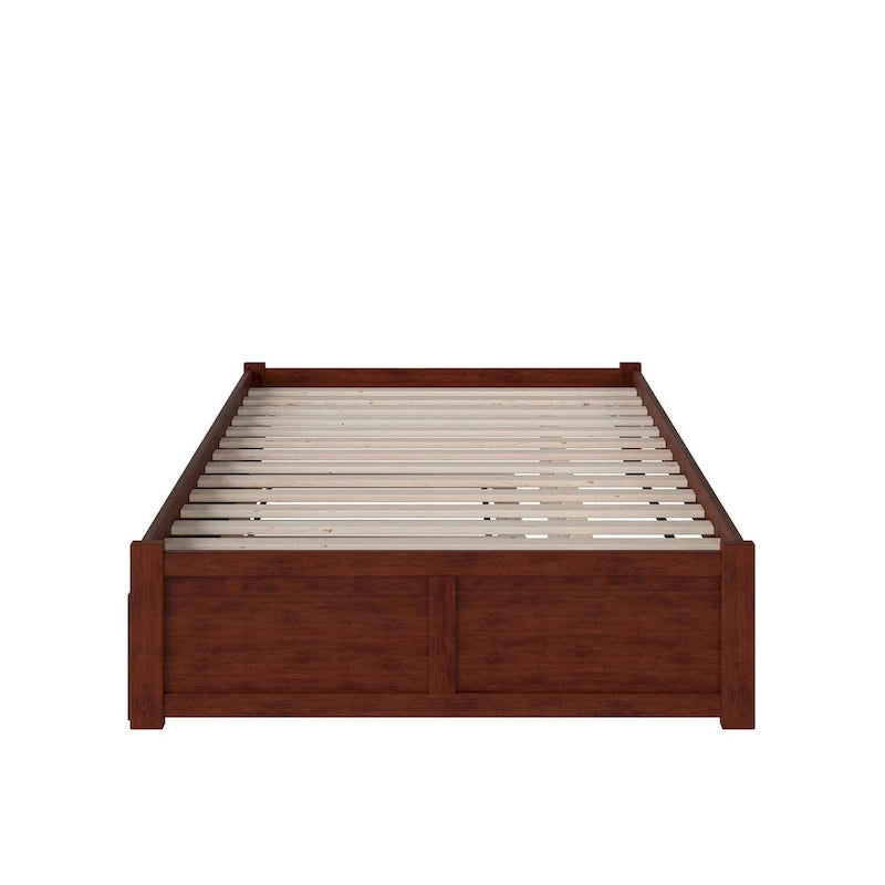 AFI Concord Wood King Platform Bed with Twin XL Trundle