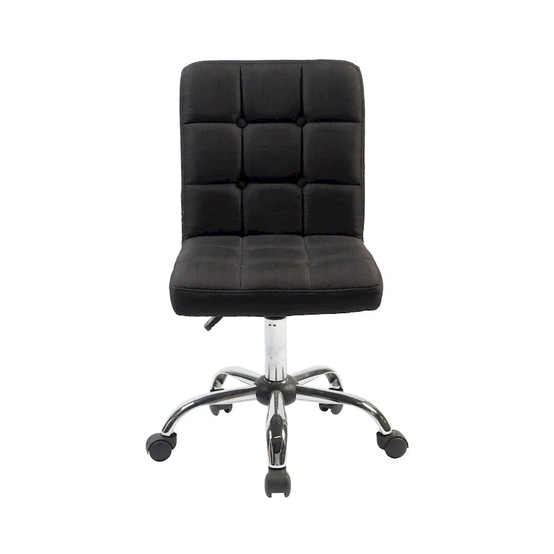 Porthos Home Alice Tufted Fabric Office Chairwith Metal Base