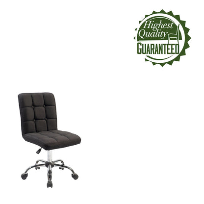 Porthos Home Alice Tufted Fabric Office Chairwith Metal Base