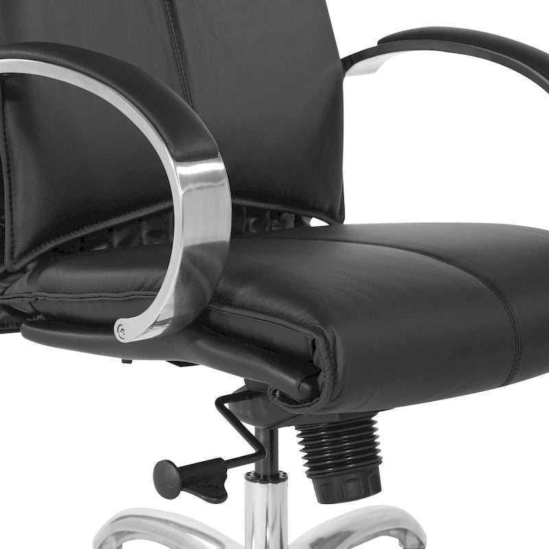 Deluxe High Back Black Executive Leather Chair