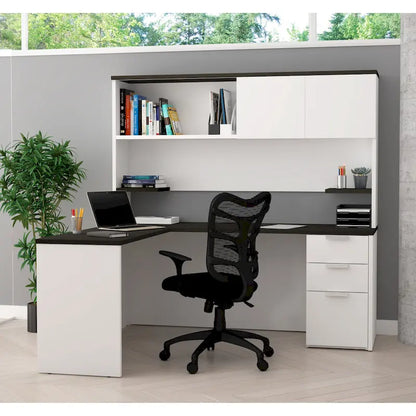 Bestar Pro-Concept Plus L-Desk with Hutch
