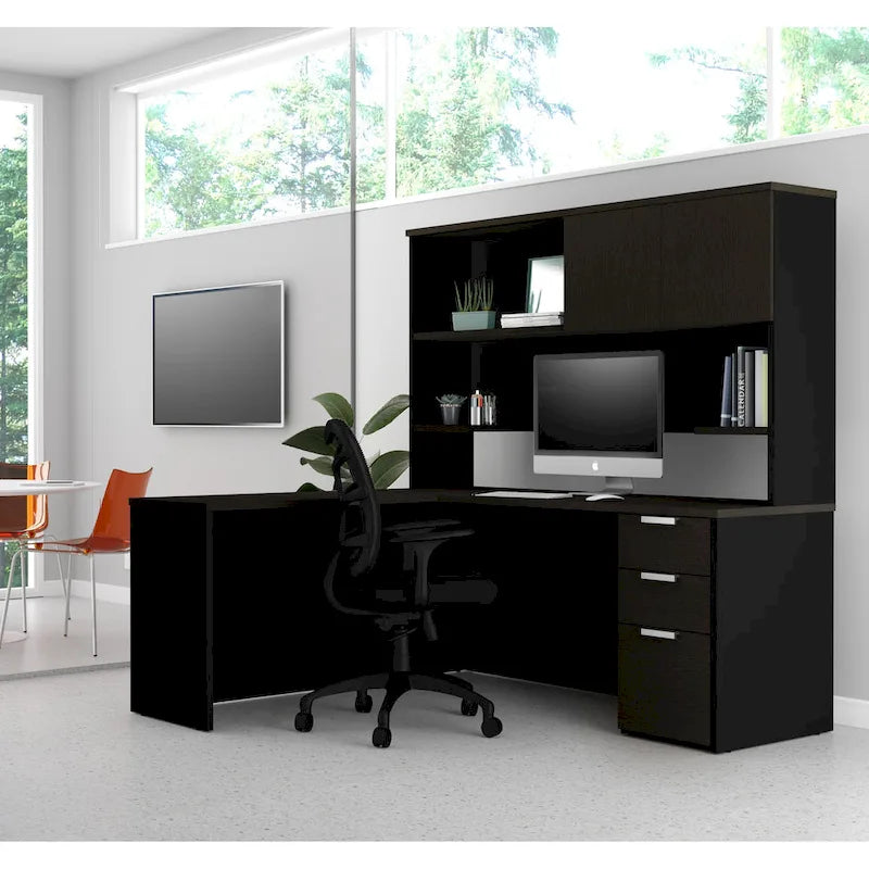 Bestar Pro-Concept Plus L-Desk with Hutch