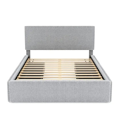 Full Size Upholstered Platform Bed with 4 Drawers