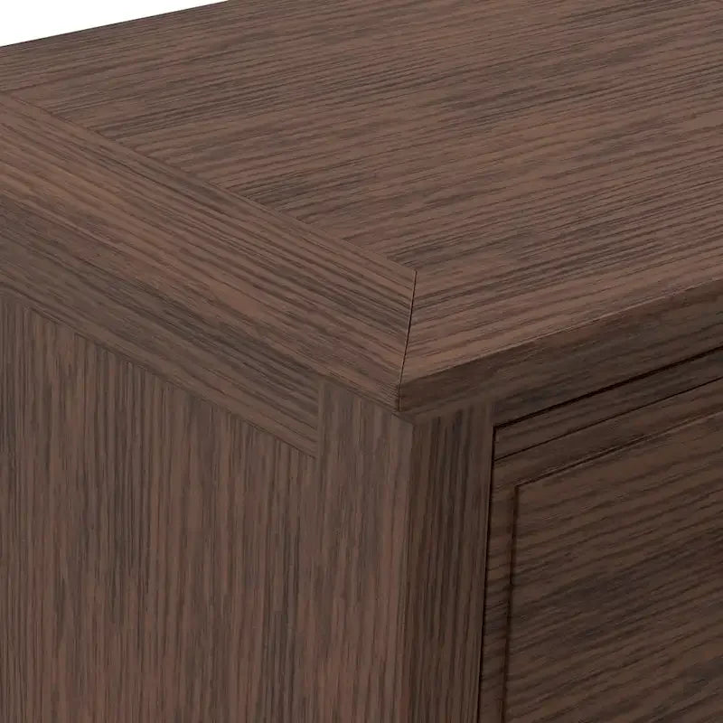 OSP Home Furnishings Modern Mission Queen Bedroom Set with 2 Nightstands and 1 Dresser