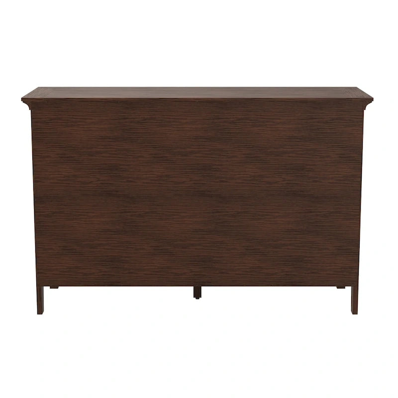 OSP Home Furnishings Modern Mission Queen Bedroom Set with 2 Nightstands and 1 Dresser