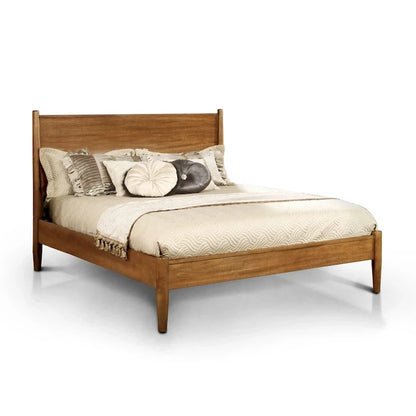 Fopp Mid-century Modern Oak Wood 4-Piece Platform Bedroom Set by Furniture of America