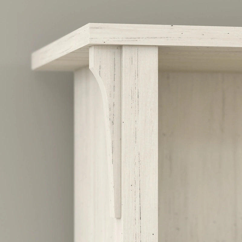 Salinas 60W L Shaped Desk with Hutch and Lateral File Cabinet in White