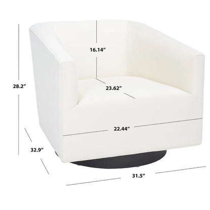 SAFAVIEH Frona Accent Chair (Fully Assembled) - 32 W x 33 D x 29 H - 32Wx33Dx28H